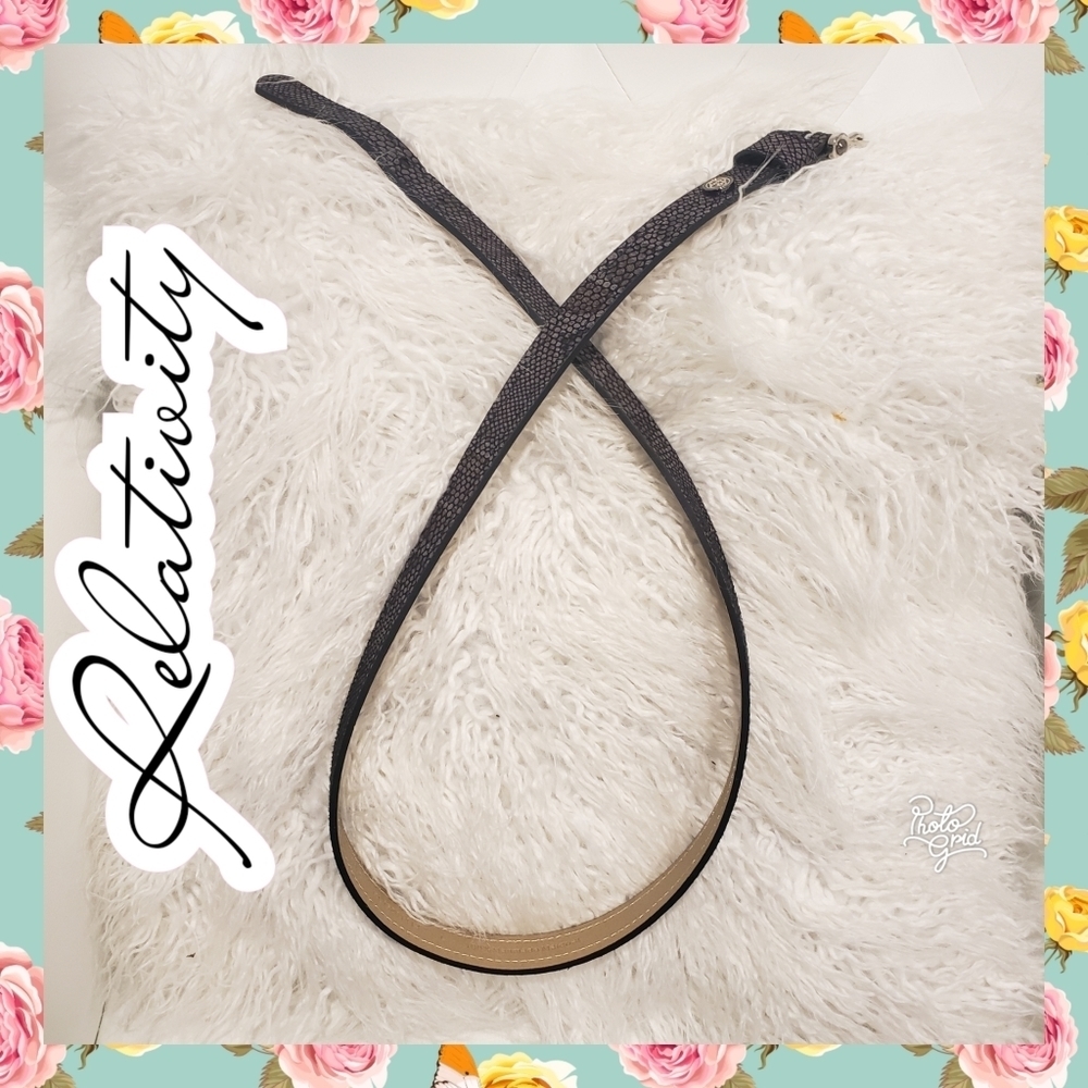 Relativity snakeskin belt womens large